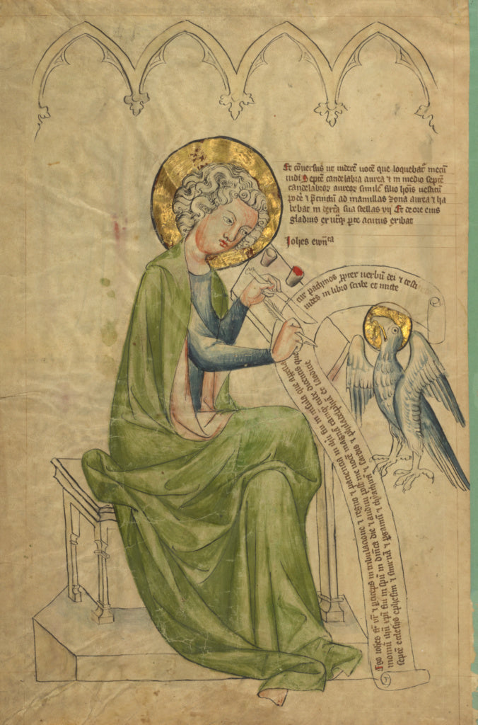 Unknown:Saint John the Evangelist Writing,16x12