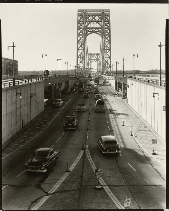 Berenice Abbott:George Washington Bridge, New York,16x12