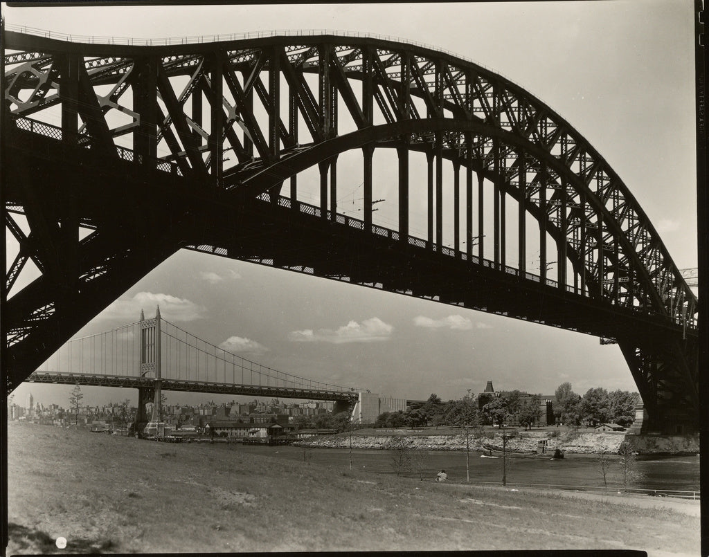 Berenice Abbott:Hell Gate Bridge, New York,16x12"(A3)Poster