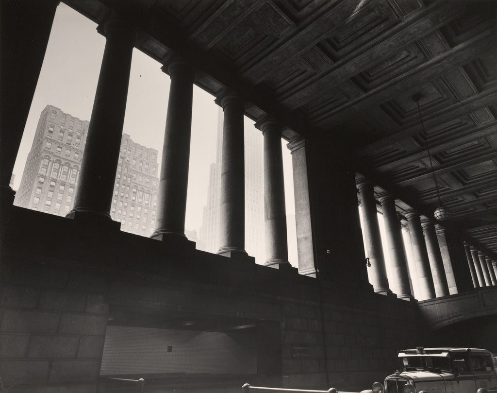 Berenice Abbott:Untitled (parkway below structure), New York, Poster Print Wall Art