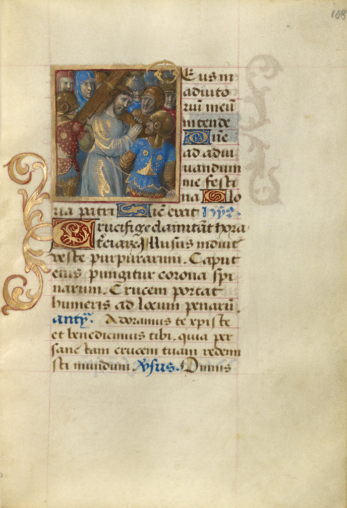 Master of Cardinal Bourbon:Christ Carrying the Cross,16x12"(A3)Poster