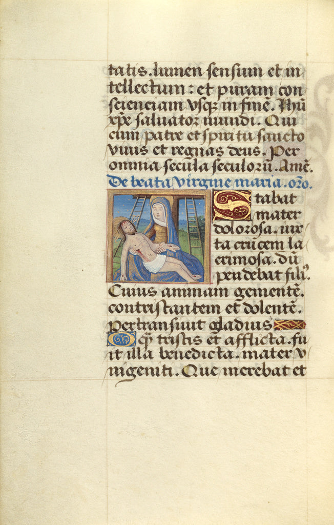 Master of Jacques de Besançon:Pietà,16x12
