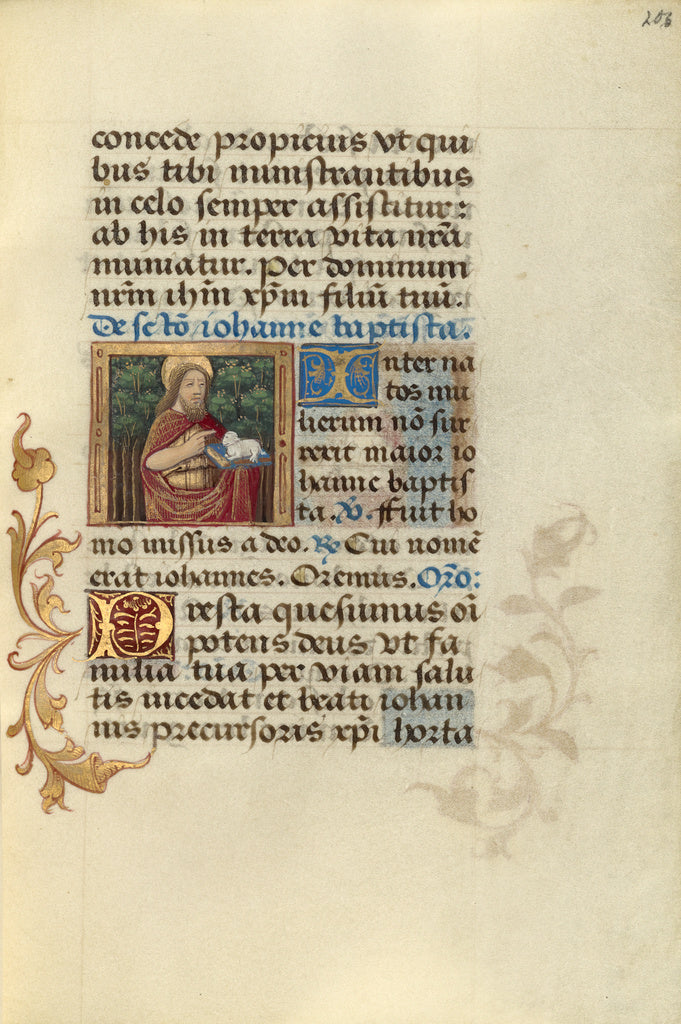 Master of Jacques de Besançon:John the Baptist,16x12