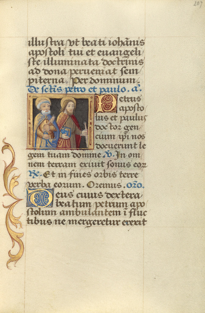 Master of Jacques de Besançon:Saints Peter and Paul,16x12"(A3)Poster