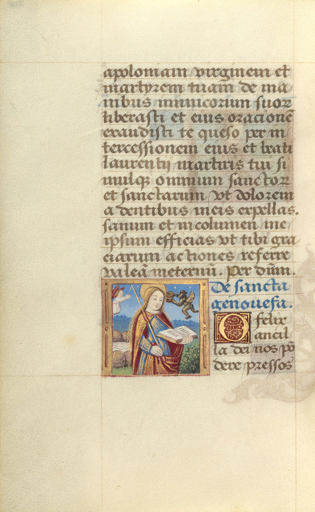 Master of Jacques de Besançon:Saint Genovefa,16x12