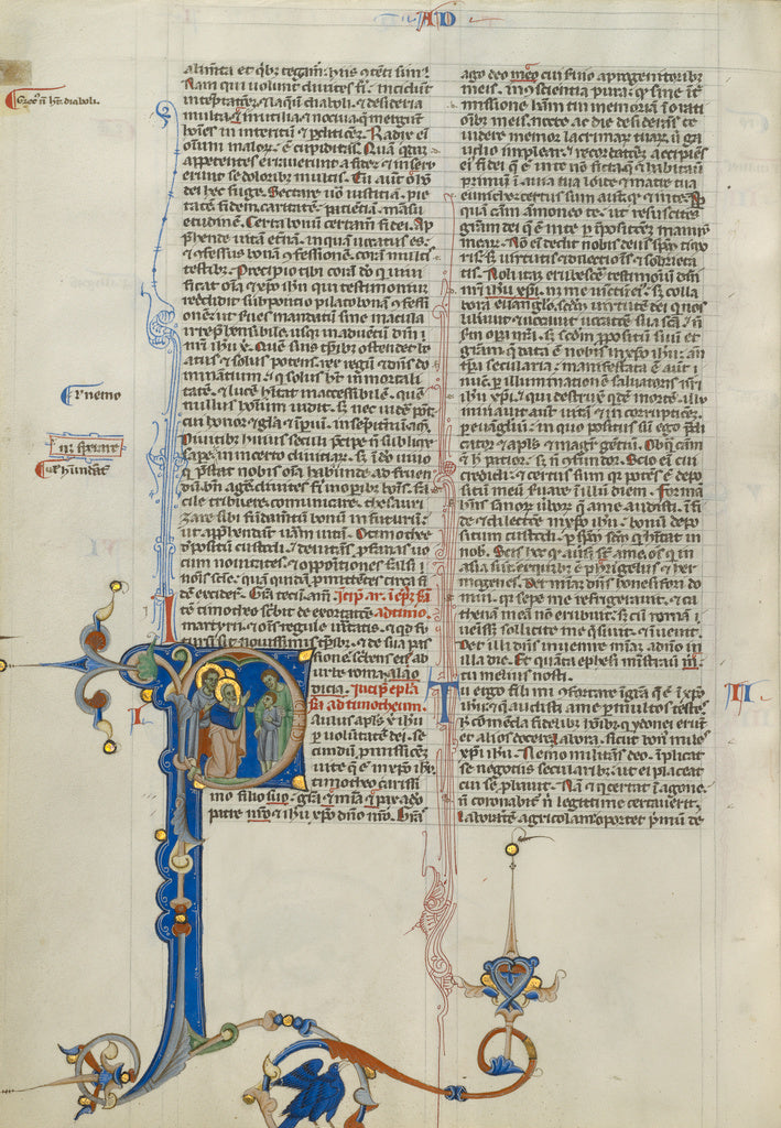 Unknown Artist:Initial P: Timothy Presented to Saint Paul, Poster Print Wall Art