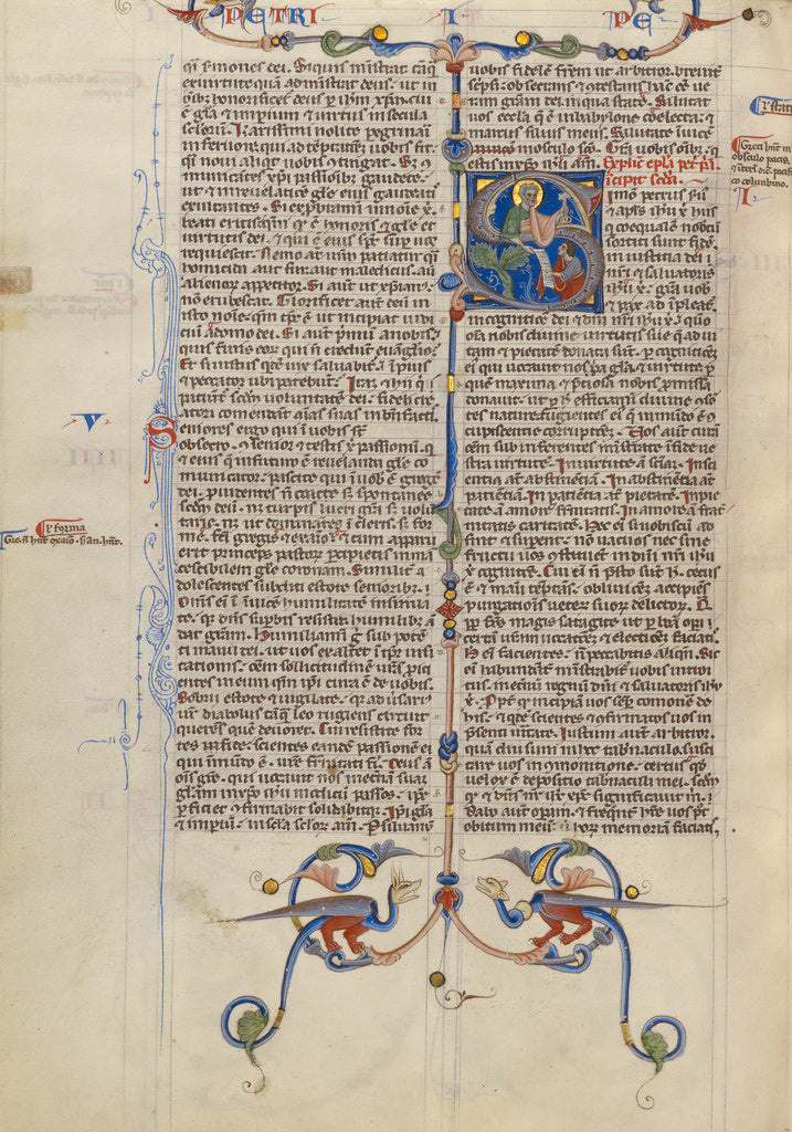 Unknown Artist:Initial S: Saint Peter,16x12"(A3)Poster