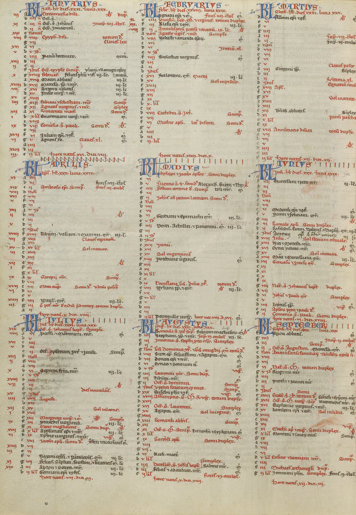 Unknown Artist:Calendar Page,16x12"(A3)Poster