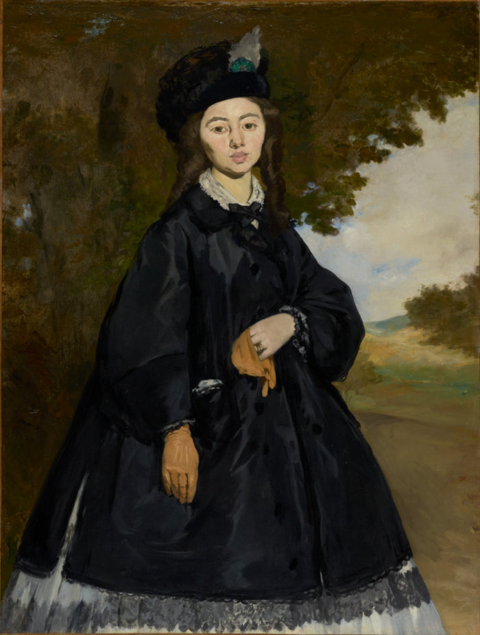 edouard Manet:Portrait of Madame Brunet,16x12