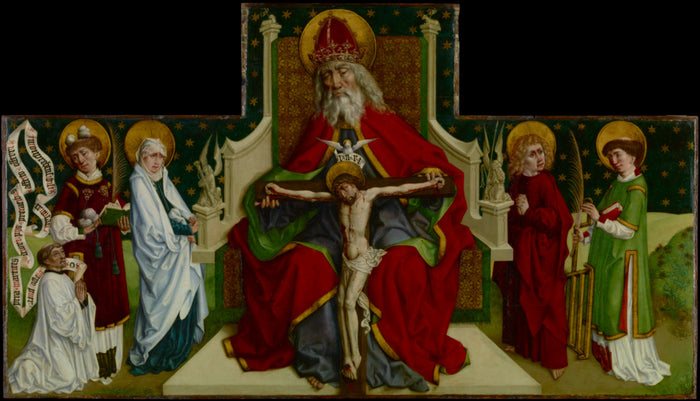 Peter Hemmel von AndlauThe:The Trinity with the Virgin, Sain,16x12