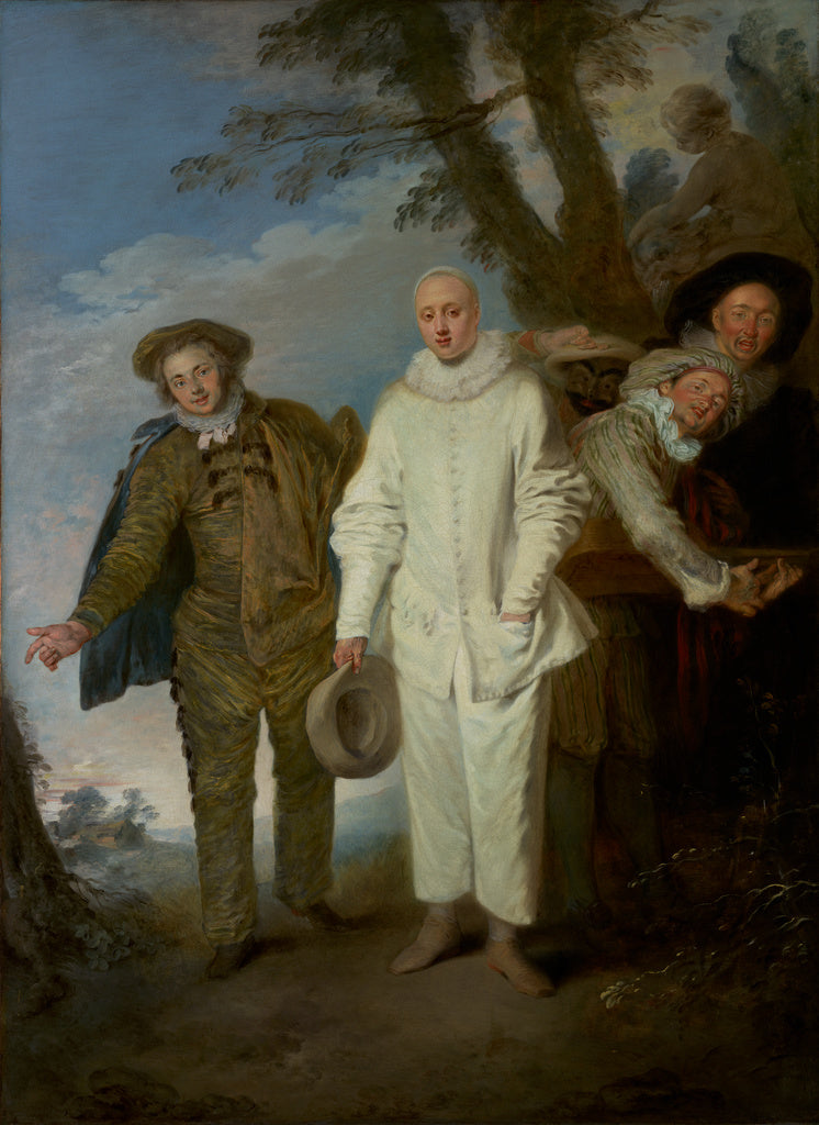 Jean-Antoine Watteau:The Italian Comedians,16x12"(A3)Poster