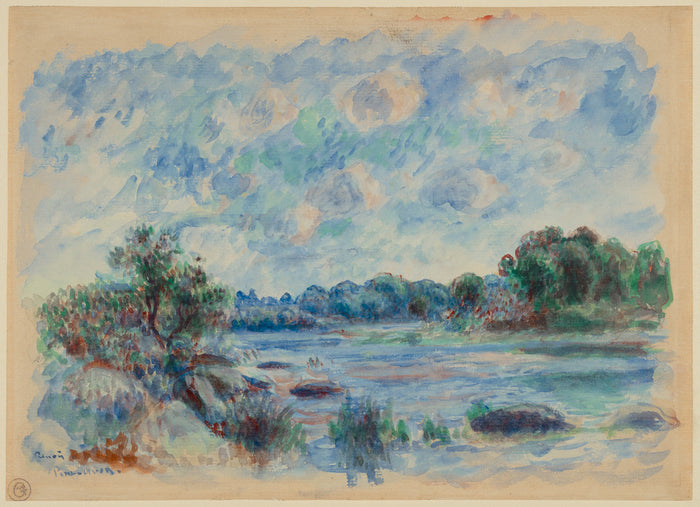 Pierre-Auguste Renoir:Landscape at Pont-Aven,16x12