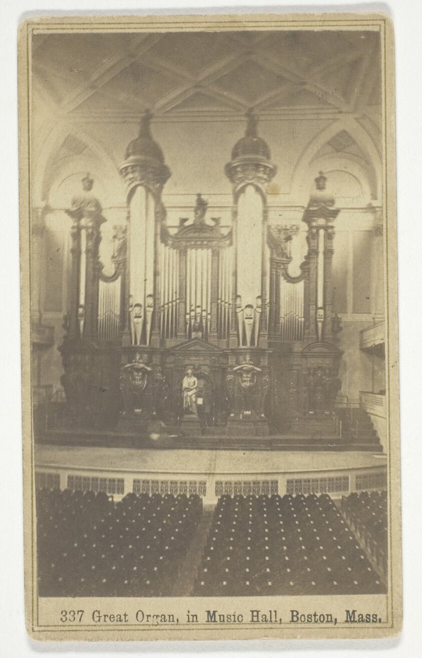 337 Great Organ, in Music Hall, Boston, Mass by  Bierstadt Brothers, 23x16"( A2 size ) Poster Print