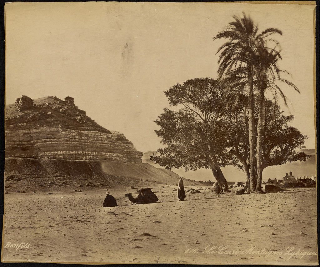 Félix Bonfils:Le Caire Montagnes Lybiques,16x12"(A3)Poster