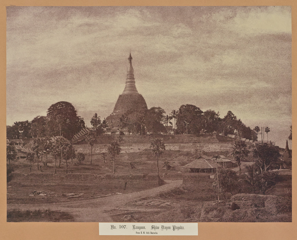 Capt. Linnaeus Tripe:No. 107. Rangoon. Shwe Dagon Pagoda,16x12"(A3)Poster