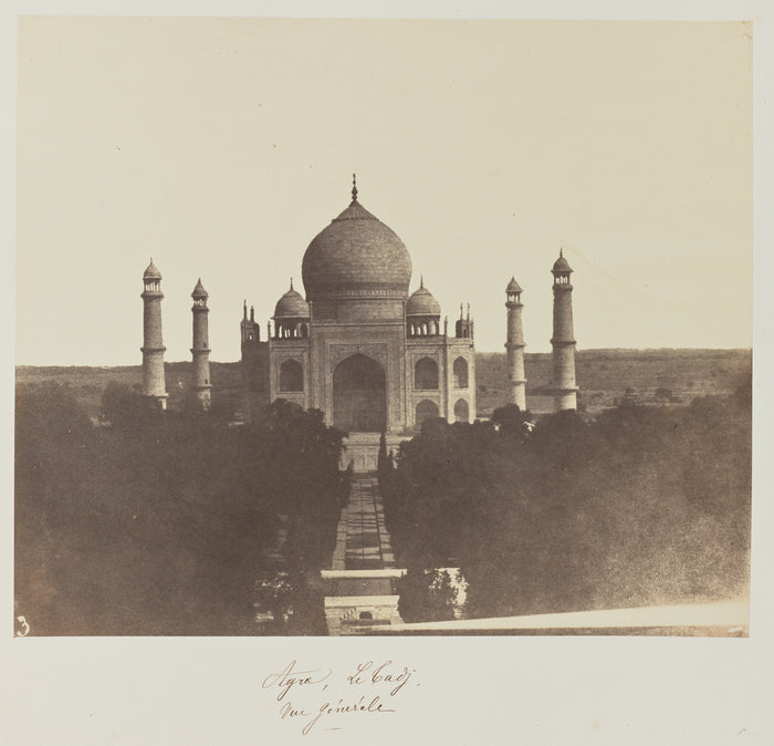 Baron Alexis de La Grange:Agra, Le Tadj, vue générale,16x12