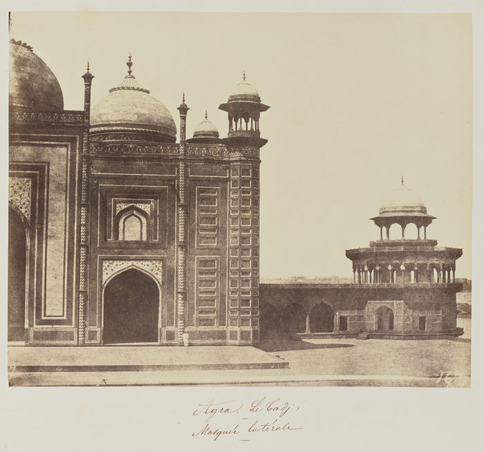Baron Alexis de La Grange:Agra. Le Tadj, Mosqué latérale,16x12