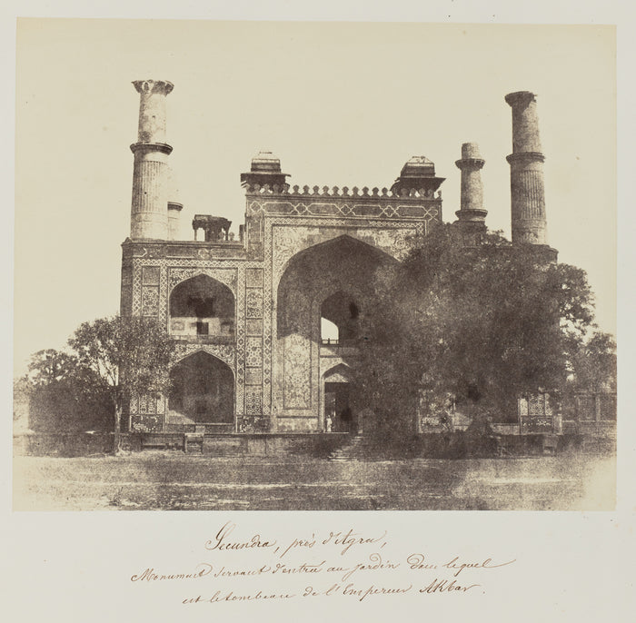 Baron Alexis de La Grange:Secundra, près d'Agra, Monument s,16x12