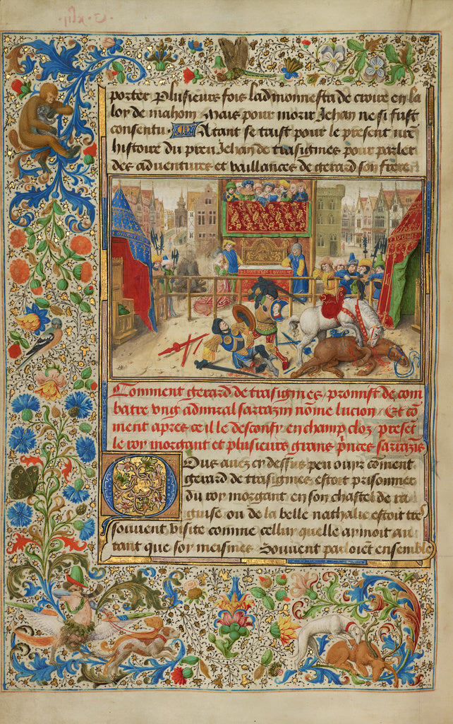 Lieven van Lathem:A Judicial Duel Between Gillion's Son Gera,16x12"(A3)Poster