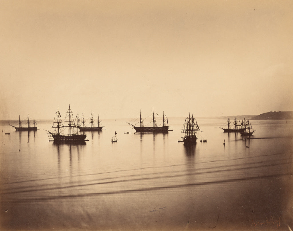 Gustave Le Gray:The French Fleet, Cherbourg,16x12"(A3)Poster