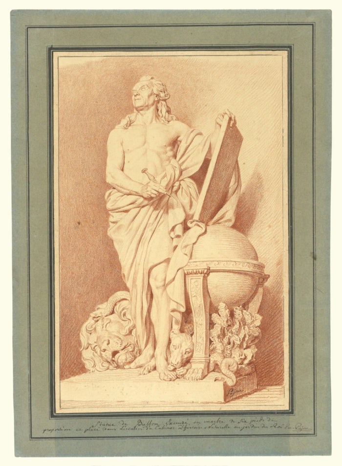 Augustin Pajou:Monument to Buffon,16x12