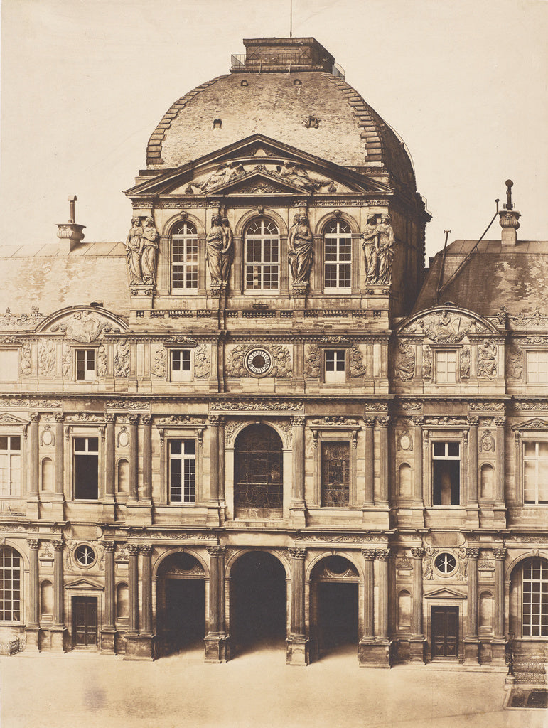 Charles Nègre:Pavillon de l'Horloge, Louvre, Paris,16x12"(A3)Poster