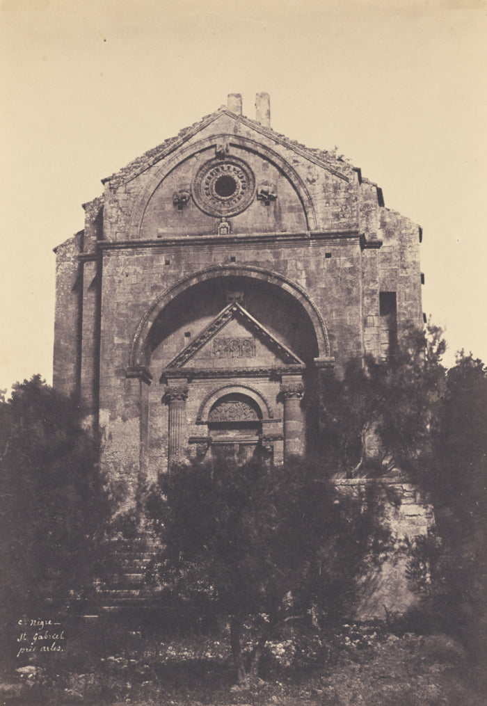 Charles Nègre:St Gabriel près Arles,16x12