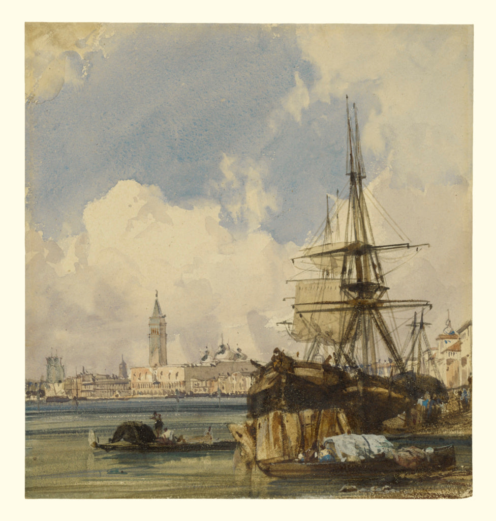 Richard Parkes Bonington:Riva degli Schiavoni, from near San,16x12"(A3)Poster