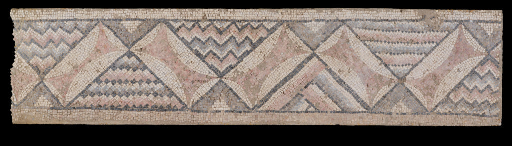 Unknown:Panel from a Mosaic Floor from Antioch (top left bor, Poster Print Wall Art