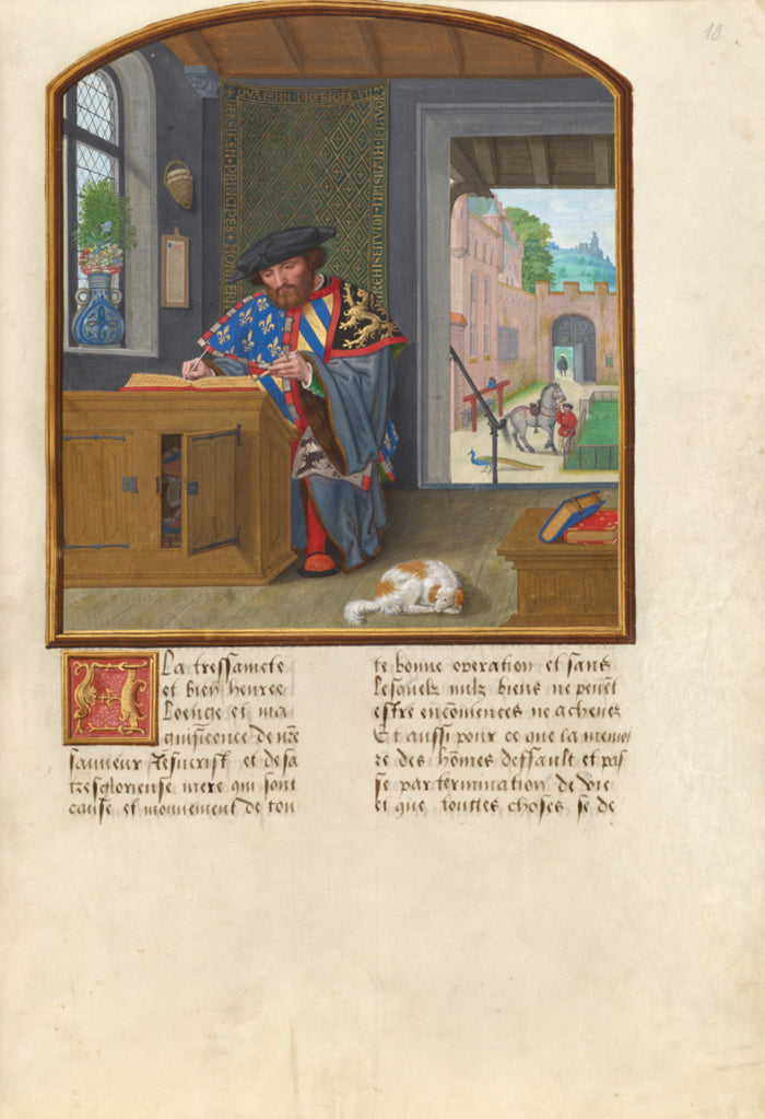 Simon Bening:The King of Arms of the Order of the Golden Fle,16x12