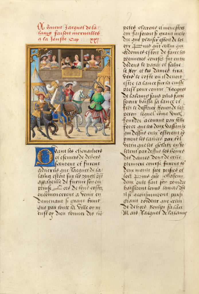Master of the Getty Lalaing:Jacques de Lalaing Arriving at a,16x12