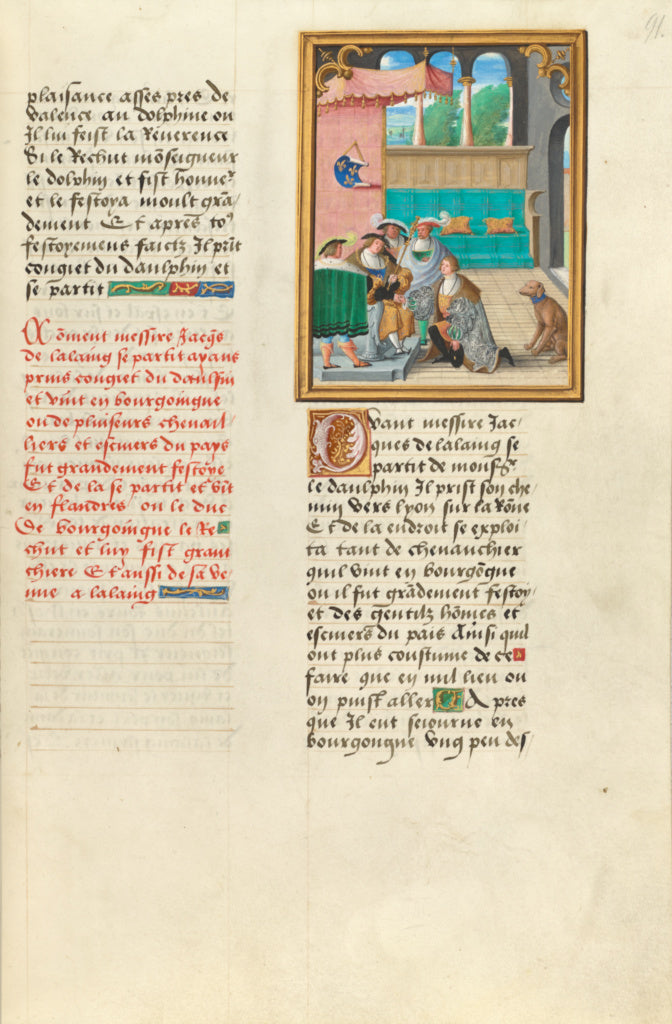 Master of the Getty Lalaing:Jacques de Lalaing Taking His Le,16x12