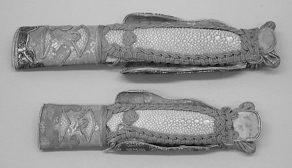Presentation Wrappings for a Pair of Sword Grips c1615–1868,  Poster Print Wall Art