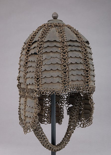 Helmet of Mail and Plate probably 17th–18th cent,16X12
