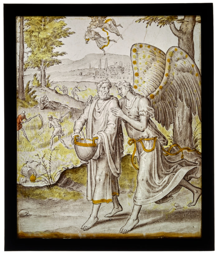 Wouter Crabeth:The Prophet Habakkuk and the Angel,16x12