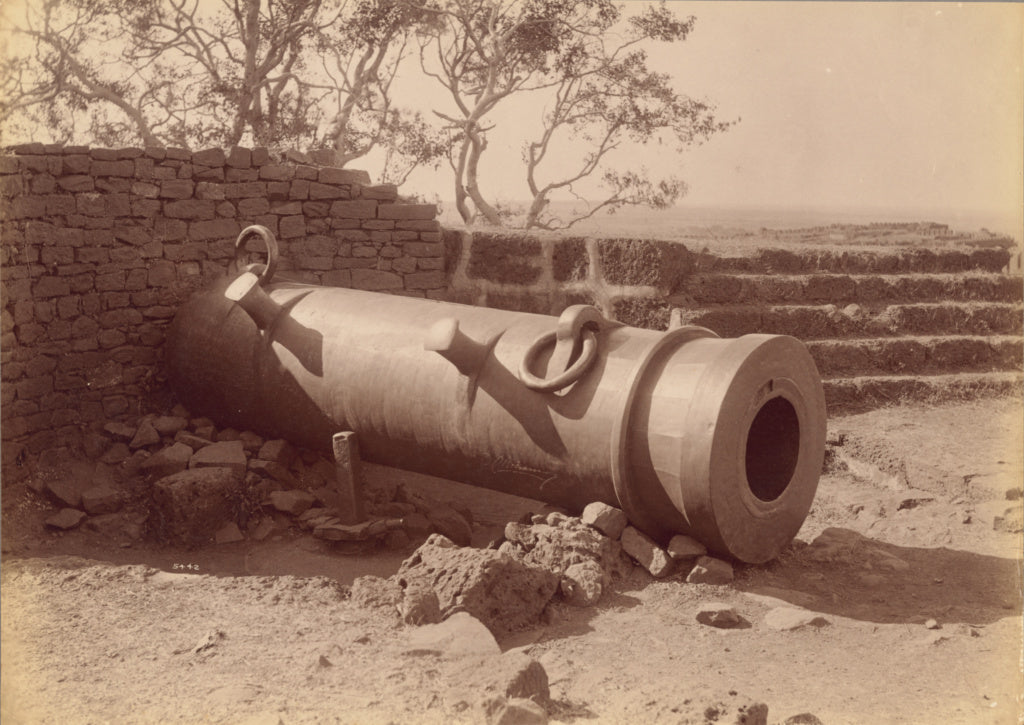 Lala Deen Dayal:Old Gun of Beder Fort,16x12"(A3)Poster