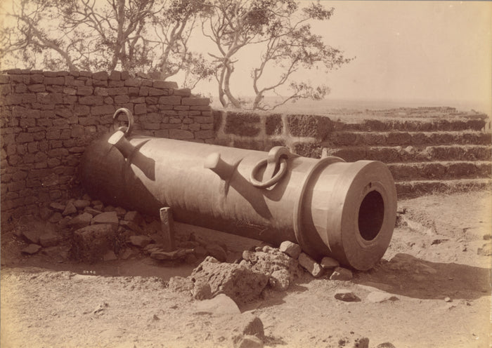 Lala Deen Dayal:Old Gun of Beder Fort,16x12