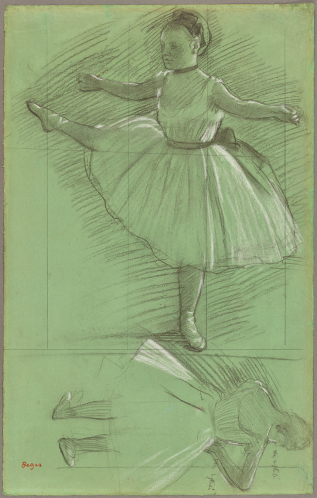 Edgar Degas:Two Studies of Dancers,16x12"(A3)Poster