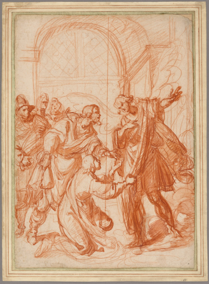 Giovanni Biliverti:The Archangel Raphael Refusing Tobias’s,16x12