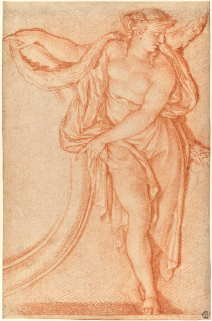 Michel DorignyAttributed to:Study for a Ceiling Decoration,16x12