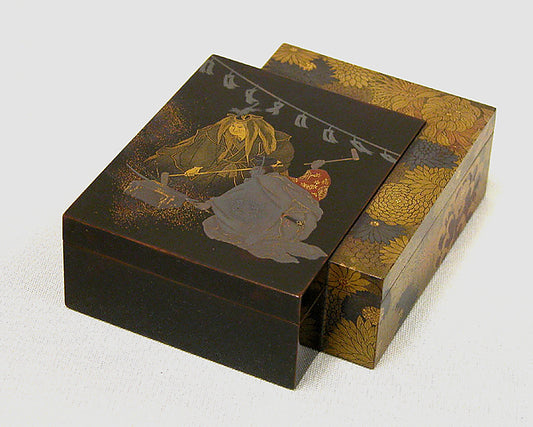 ,Incense Box with Scene from Noh Play Kokaji s,16x12"(A3) Poster