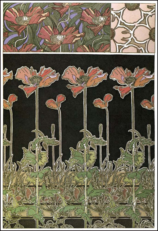 38 from the 'Documents Decoratifs" series, 1901 vintage artwork by Alphonse Mucha, 16x12" (A3 size) poster print