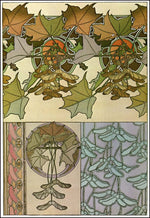 39 from the 'Documents Decoratifs" series, 1901 vintage artwork by Alphonse Mucha, 16x12" (A3 size) poster print
