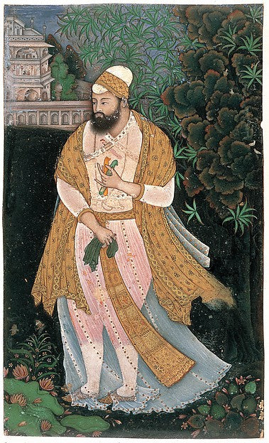 Attributed to the "Bodleian painter":Sultan Ibrahim Adil Sha-16x12"(A3) Poster