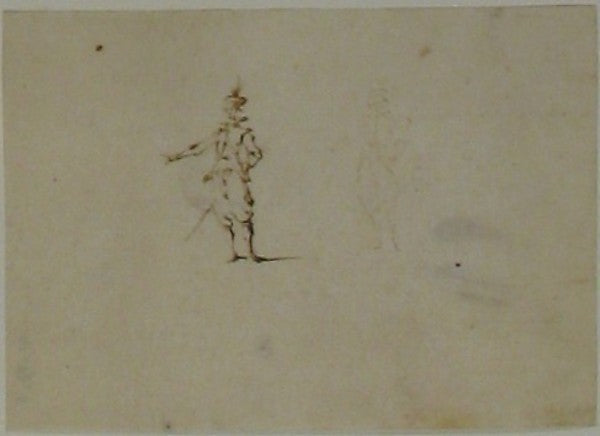 Man with outstretched hand early 17th cent-Jacques Callot,16x12"(A3)Poster