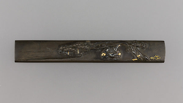 Knife Handle  19th cent Ichiyosai Hironao,  Poster Print Wall Art