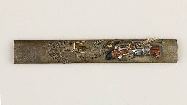 Knife Handle  19th cent Kojo,  Poster Print Wall Art