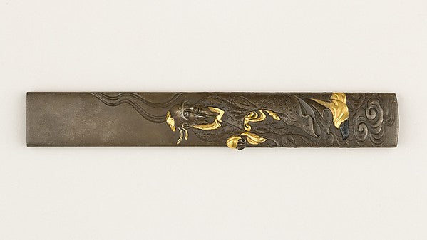 Knife Handle  19th cent Tanaka Kiyotoshi,  Poster Print Wall Art