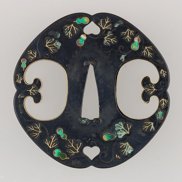 Sword Guard  c1615–1868 Attributed to the Hirata School,  Poster Print Wall Art