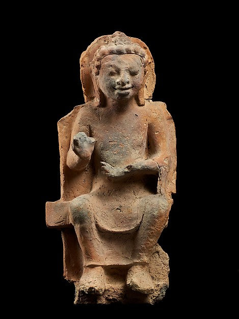 Enthroned Buddha Preaching first half of the 7th cent,16x12"(A3)Poster